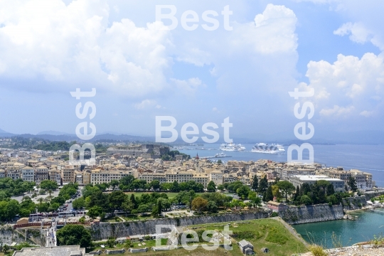 Aerial view of  Kerkyra