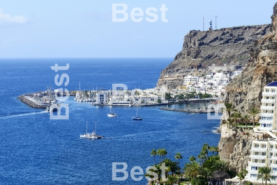 Aerial view of Puerto de Mogan