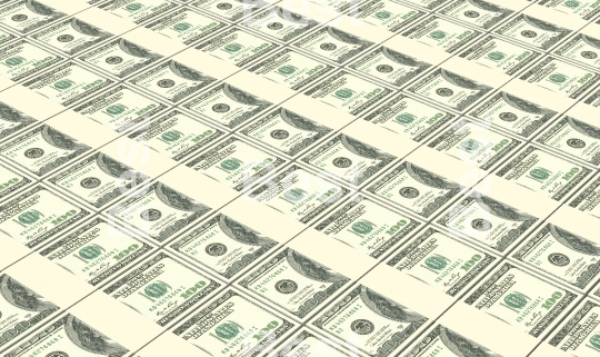 American dollar bills stacks background