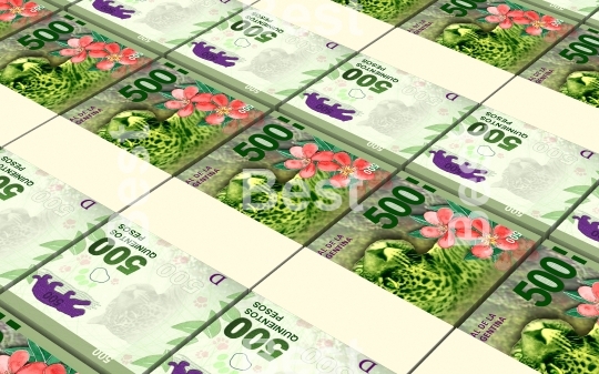 Argentina pesos bills stacks background