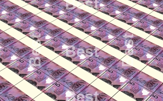 Australian dollar bills stacks background