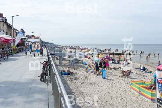 Baltic sea beach in Sarbinowo