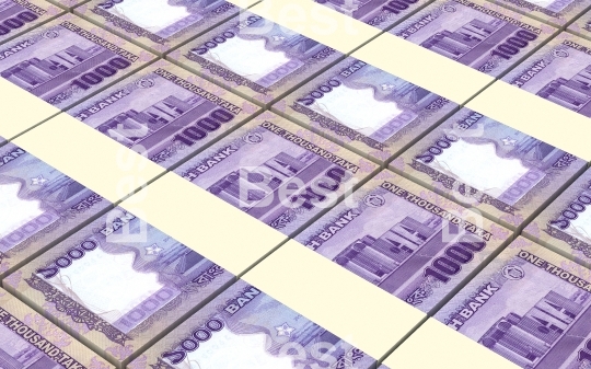 Bangladeshi taka bills stacks background