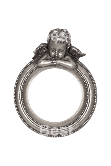 Baroque silver picture frame