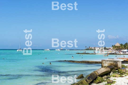 Beach in Isla Mujeres, Mexico