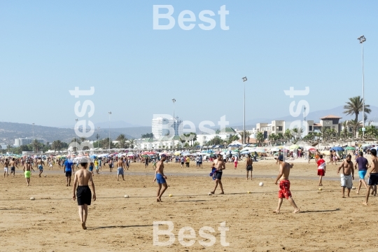 Beautiful beach in Agadir