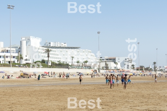 Beautiful beach in Agadir