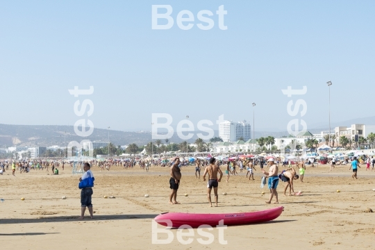 Beautiful beach in Agadir