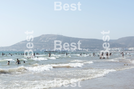 Beautiful beach in Agadir