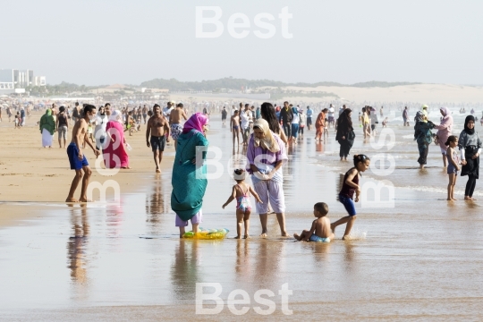 Beautiful beach in Agadir