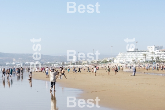 Beautiful beach in Agadir