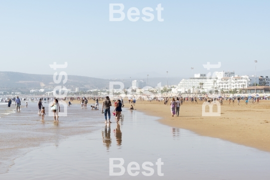 Beautiful beach in Agadir