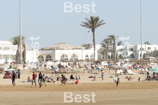 Beautiful beach in Agadir