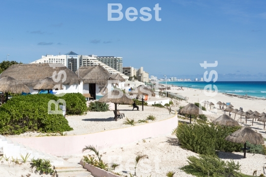 Beautiful beach in Cancun