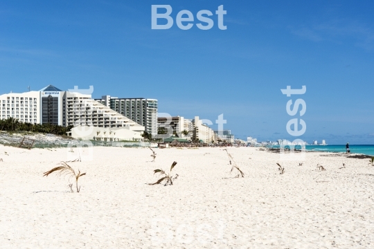 Beautiful beach in Cancun