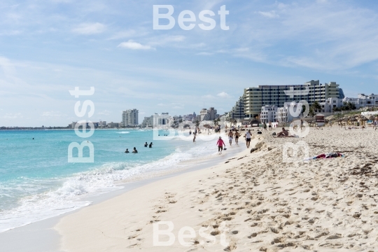 Beautiful beach in Cancun