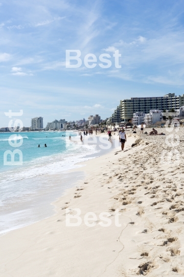 Beautiful beach in Cancun