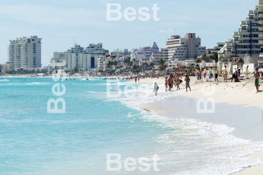 Beautiful beach in Cancun