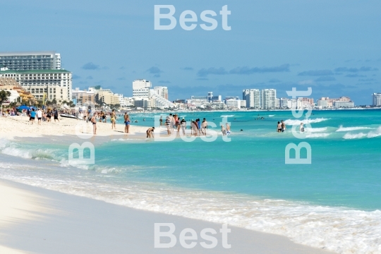 Beautiful beach in Cancun