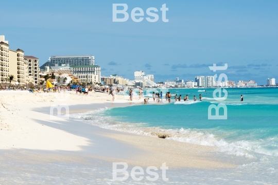 Beautiful beach in Cancun