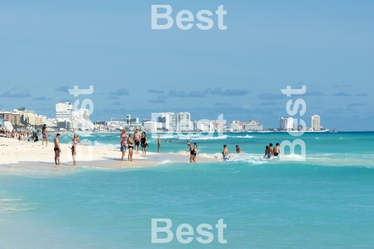 Beautiful beach in Cancun