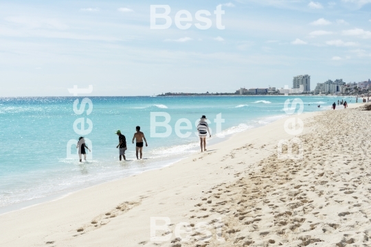 Beautiful beach in Cancun