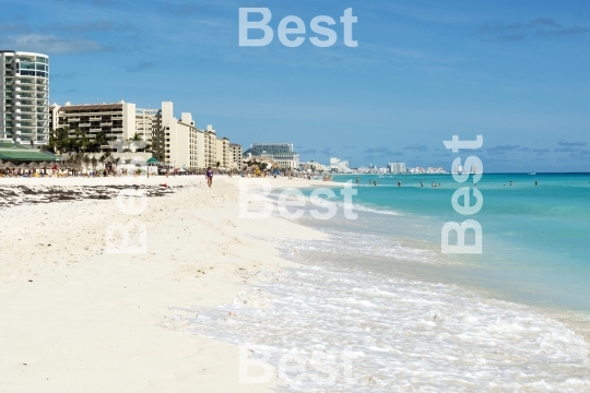 Beautiful beach in Cancun