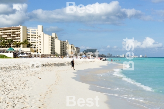 Beautiful beach in Cancun