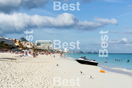 Beautiful beach in Cancun