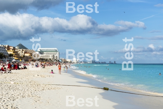 Beautiful beach in Cancun