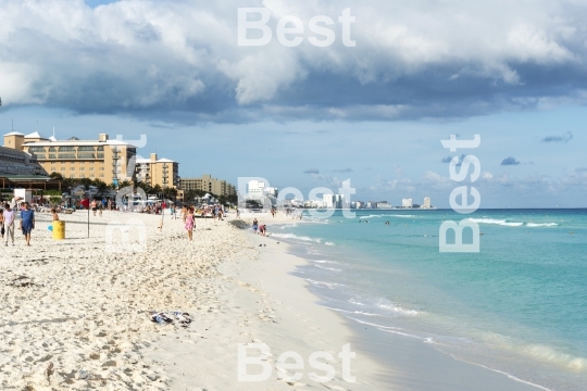 Beautiful beach in Cancun