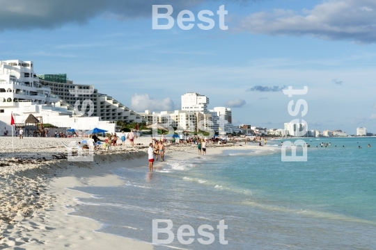 Beautiful beach in Cancun