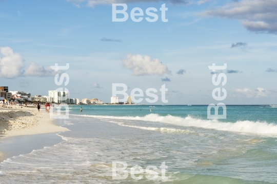 Beautiful beach in Cancun