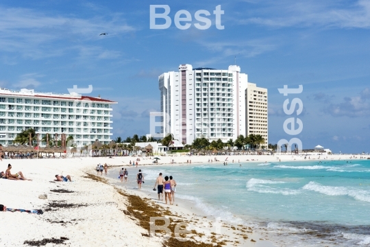 Beautiful beach in Cancun