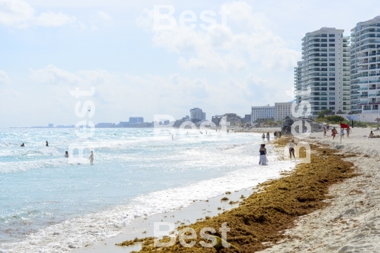 Beautiful beach in Cancun