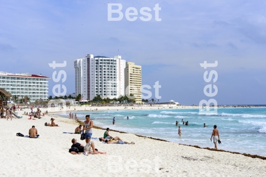 Beautiful beach in Cancun