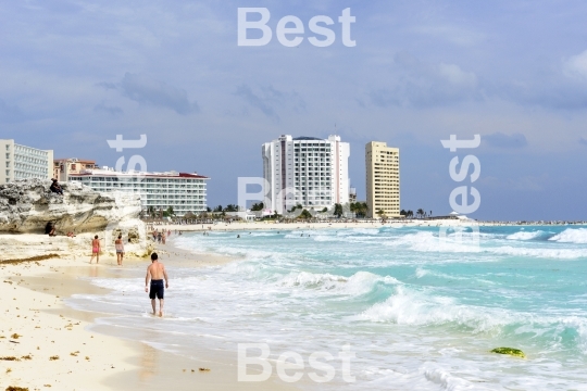 Beautiful beach in Cancun