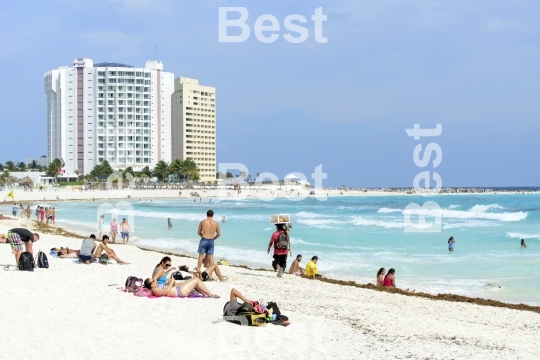 Beautiful beach in Cancun