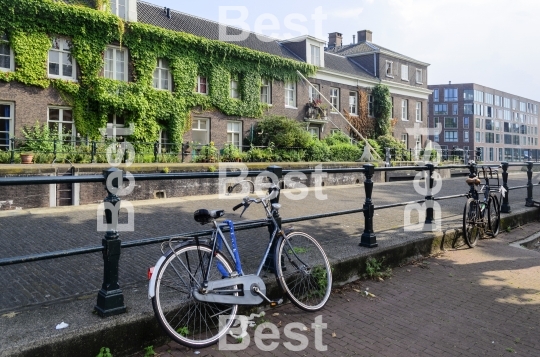 Bicycles and canal in Amsterdam