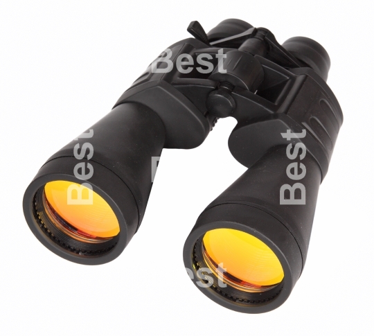 Black binoculars