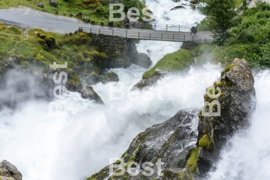 Briksdalsbreen glacier