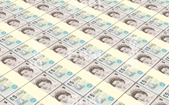 British pound bills stacks background