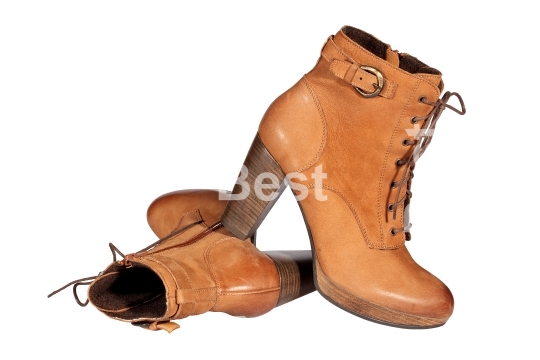 Brown female boots