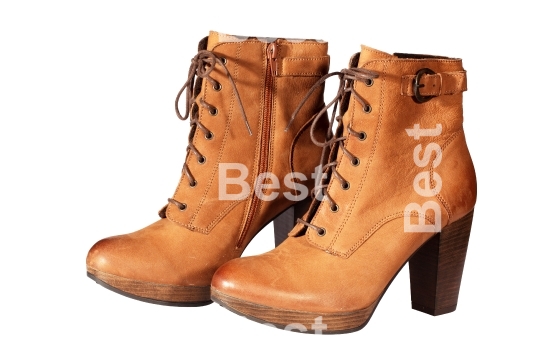 Brown female boots