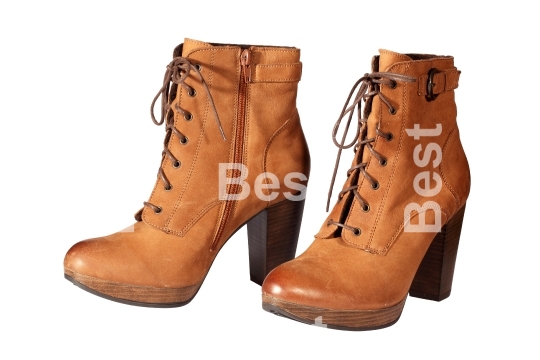 Brown female boots