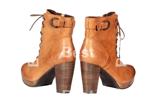 Brown female boots