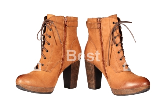 Brown female boots