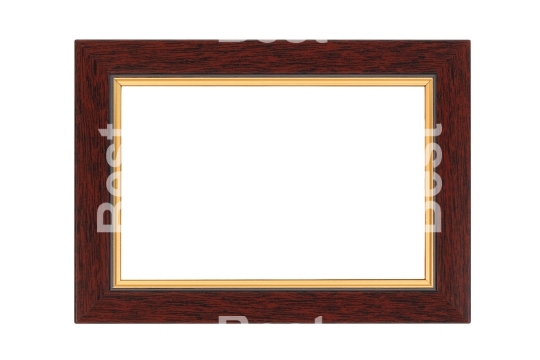 Brown with gold picture frame