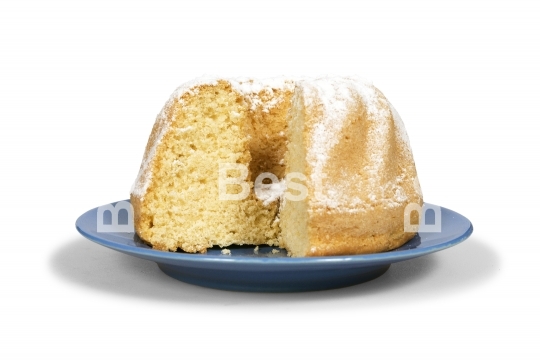 Cake isolated on white