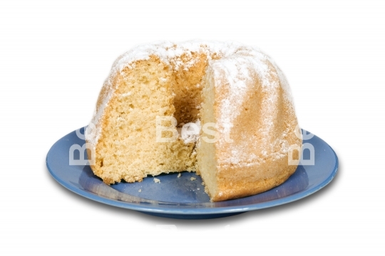 Cake isolated on white